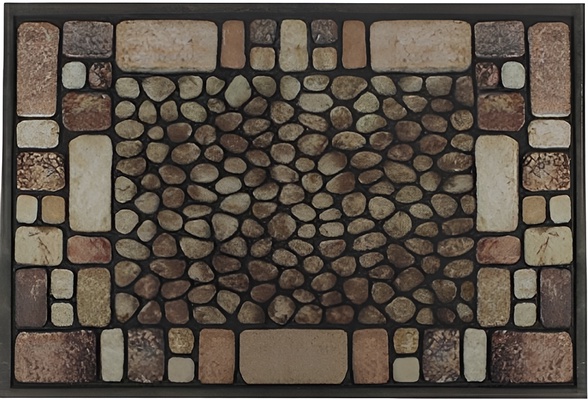 Felpudo Goma Flockada Arte St. Croix 40x60 Gris Felpudo Goma Flockada Arte St. Croix 40x60 Gris